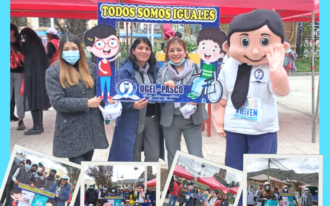 |#PARTICIPACIÓN| ￼EQUIPO ITINERANTE DE CONVIVENCIA ESCOLAR DE LA UGEL PARTICIPA EN LA CAMINATA PARA EL LANZAMIENTO DE LA CAMPAÑA +HOMBRES #sinviolenciacontralasmujeres ￼