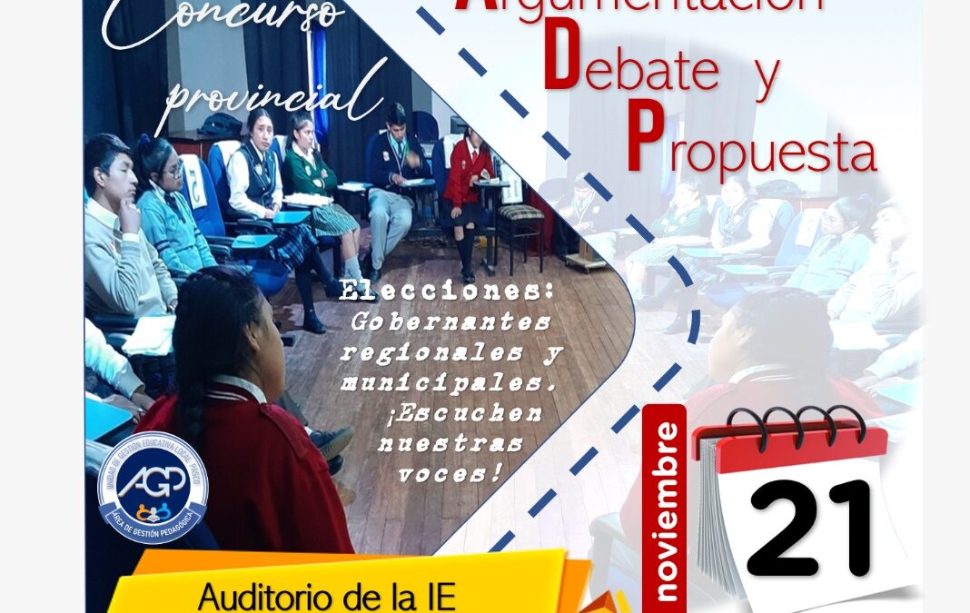 ￼|#ConcursoProvincial ￼ ARGUMENTACIÓN DEBATE Y PROPUESTA￼