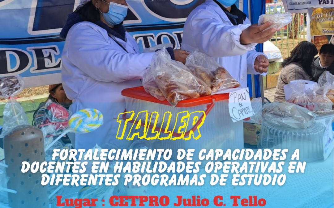 FORTALECIMIENTO DE CAPACIDADES A DOCENTES EN HABILIDADES OPERATIVAS EN DIFERENTES PROGRAMAS DE ESTUDIO