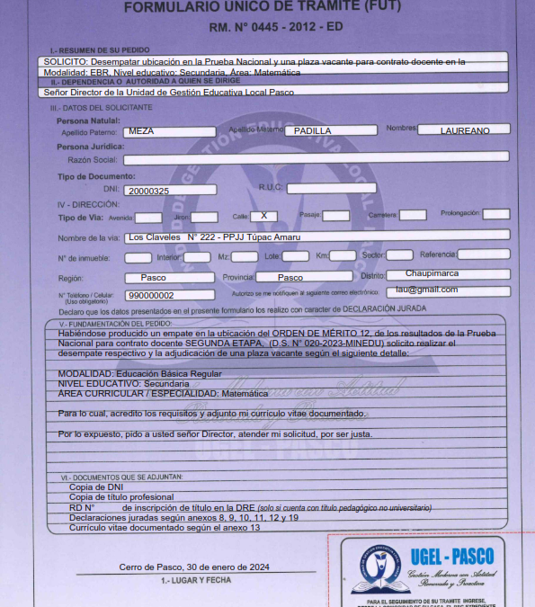 MODELO de Solicitud desempate y plaza docente_PN