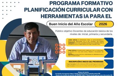 IMPLEMENTACIÓN ARTICULADA DEL PROGRAMA FORMATIVO EN EL MARCO DEL BUEN INICIO DEL AÑO ESCOLAR 2026.